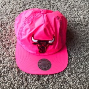pink bulls hat